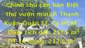 Chính chủ cần bán Biệt thự vườn mini,Phường Thạnh Xuân Quận 12, Tp Hồ Chí Minh