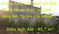 Chính Chủ Cần Bán Lô Đất Ở Xã Nhơn Đức, Huyện Nhà Bè, Tp Hồ Chí Minh