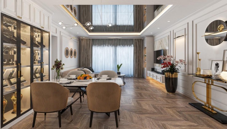 Bán căn hộ tòa C6 mặt đường Trần Hữu Dực Mỹ Đình 134m2, nội thất sang trọng