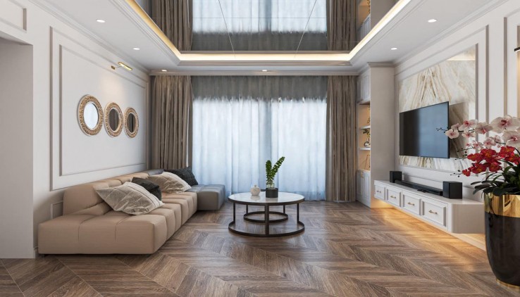 Bán căn hộ tòa C6 mặt đường Trần Hữu Dực Mỹ Đình 134m2, nội thất sang trọng