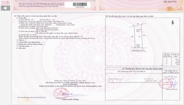 Đất Đối Diện Chợ Long Thành Mặt Tiền Đinh Bộ Lĩnh Lộc An Long Thành chỉ 1,7 Tỷ