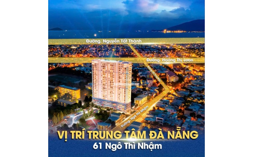 SỞ HỮU CĂN HỘ HẠNG SANG ĐÀ NẴNG TRUNG TÂM LIÊN CHIỂU CHỈ TỪ 2,8 TỶ (45 TRIỆU/M2)