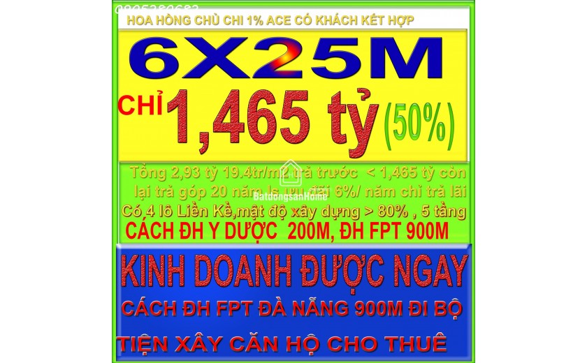 BÁN NHÀ XƯỞNG CHỈ 1,465 tỷ (50%) sở hữu ngay (6x25.2m) 19.4 TR/M2