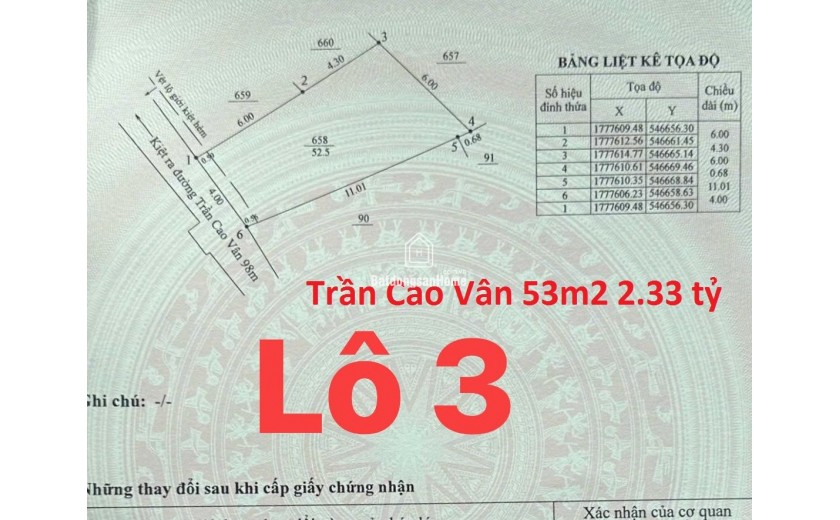 ♪ Đất Góc Kiệt 2.5m cách Trần Cao Vân 80m thông Biển, 57m2, hơn 2 tỷ