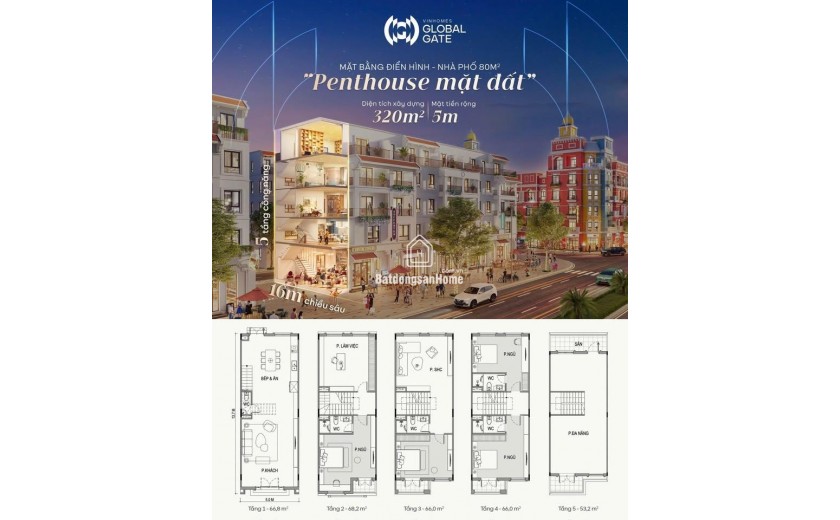 Chỉ từ 7 tỷ sở hữu ngay cặp đôi Penthouse mặt đất 80m siêu hot tại VIN CỔ LOA