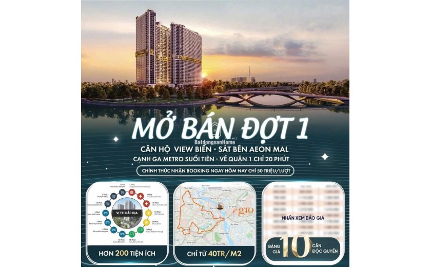 THE GIÓ RIVERSIDE Căn hộ cao cấp ven sông cạnh Vinhomes  Giá chỉ từ 1.6 tỷ