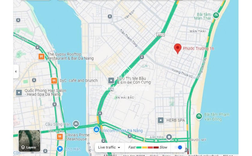 ► Lô Góc Mặt Tiền Phước Trường 16, gần Bãi Tắm Mân Thái, 80m2, ngang 5, 4.x tỷ