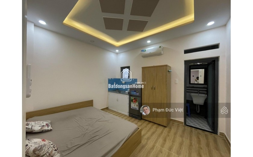 Bán tòa nhà CHDV thu nhập 50tr 4 tầng 9 phòng 8tỷ5 HXH Hoàng Hoa Thám P5 Bình Thạnh gấp gấp