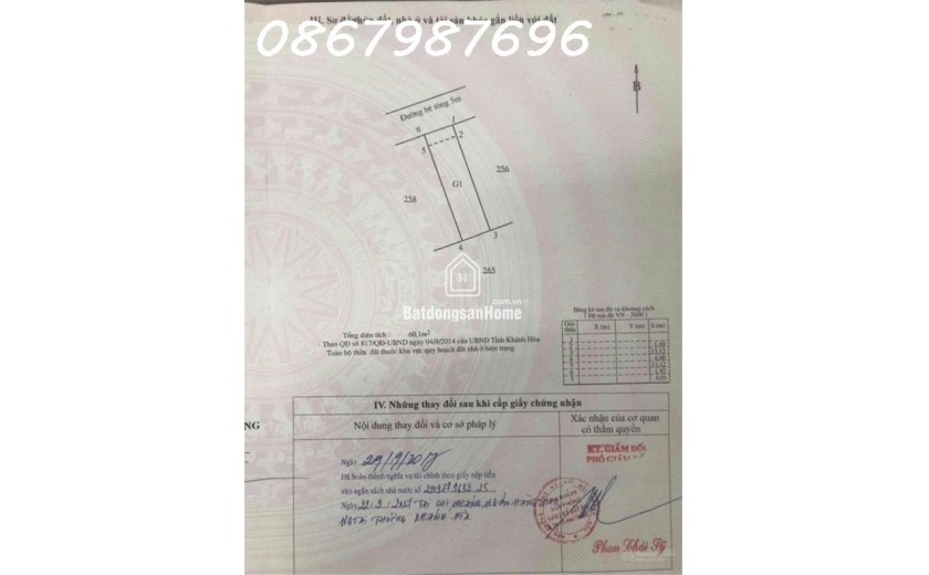 Bán Nhà Mới Đường Ôtô Phường Phước Hải, Nha Trang – Gần Đường 22