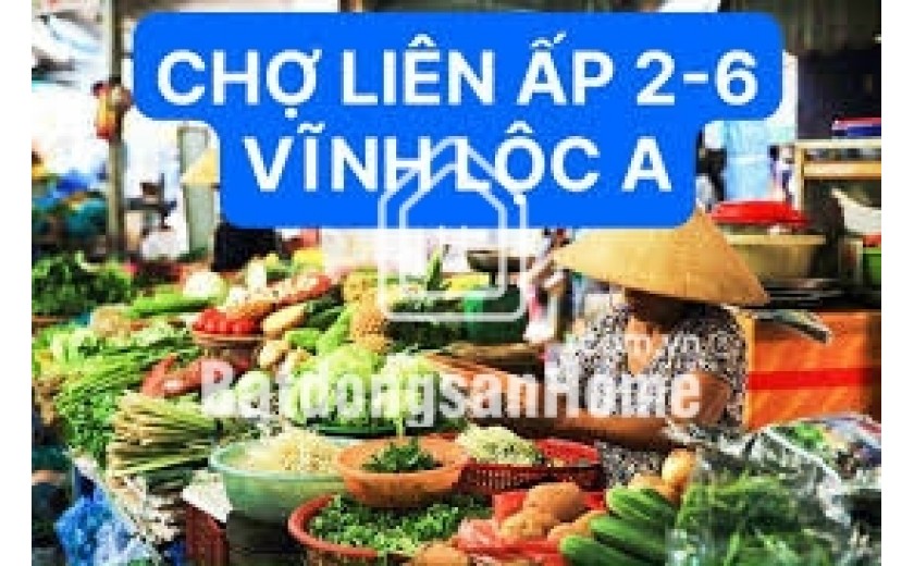 BÁN ĐẤT ẤP 1 VĨNH LỘC A , BÌNH CHÁNH , DT 70 m2 1 tỷ 200 tr