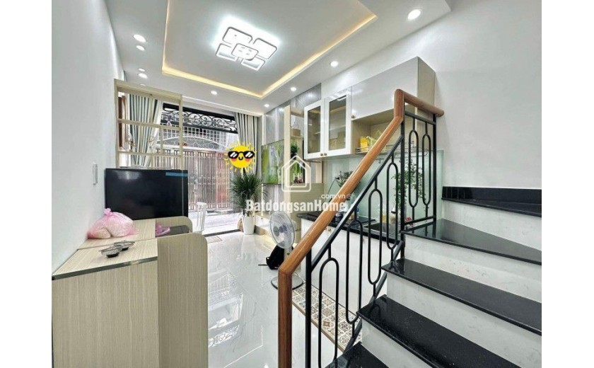 SIÊU PHẨM - NHÀ ĐẸP 3 TẦNG FULL NỘI THẤT - MẶT TIỀN P17, PHÚ NHUẬN - Ô TÔ TỚI NHÀ - 4 TỶ.