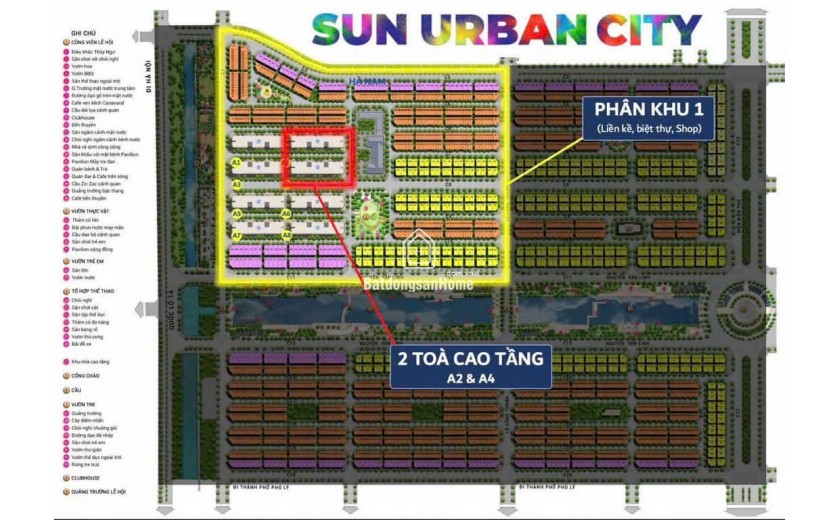 DỰ ÁN SUN URBAN CITY HÀ NAM.
