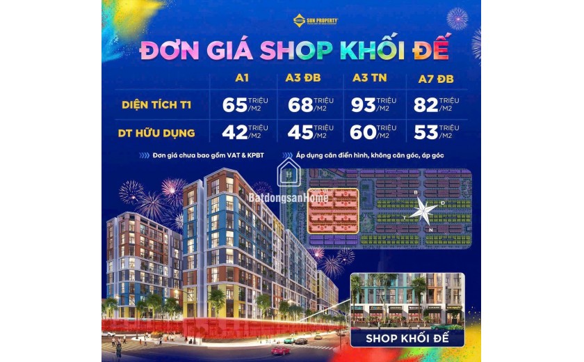 Cơ hội hiếm có để sở hữu Shophouse khối đế tại Sun Urban City Hà Nam