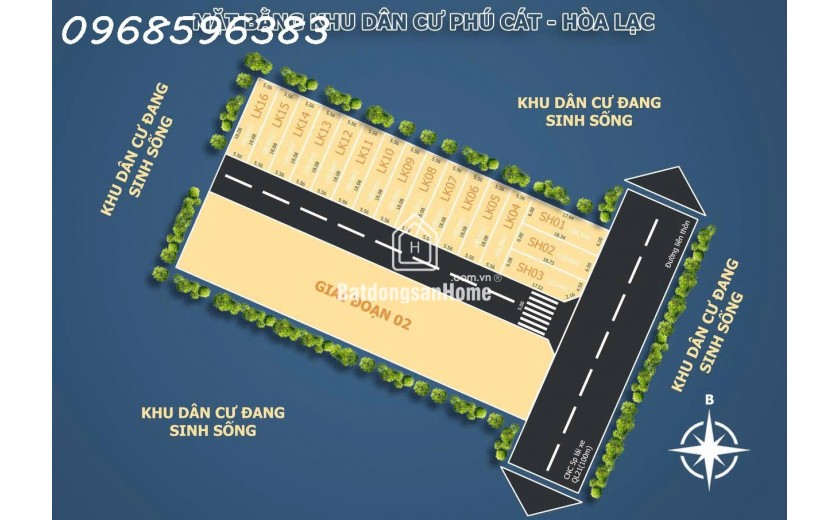 Bán lô đất tại thôn 7 PHÚ CÁT - HÒA LẠC, Dt 100 m2 Full thổ cư