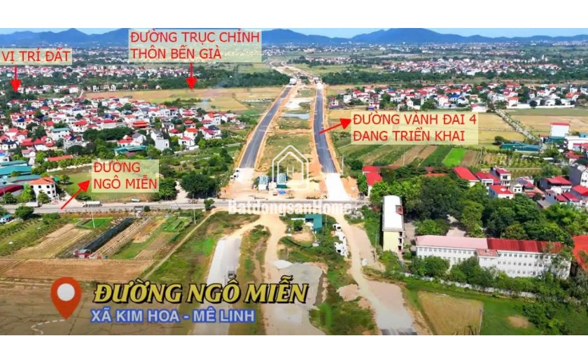 ĐẤT ĐẸP - GIÁ TỐT - CHÍNH CHỦ CẦN BÁN ĐẤT TẠI Thôn Bến Già, xã Kim Hoa, huyện Mê Linh Hà Nội