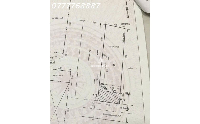 Căn góc 2MT ngang 6m Nguyễn Cữu Vân, P 17 Q Bình Thạnh