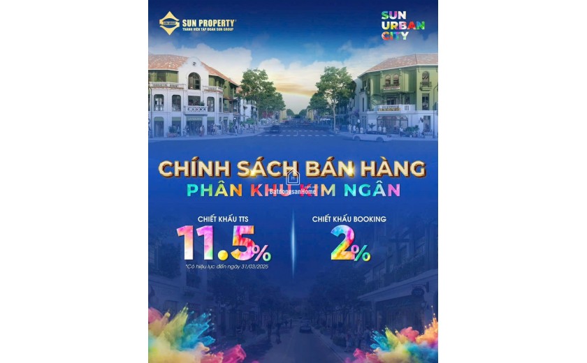 NHẬN BOOKING LIỀN KỀ - BIỆT THỰ ĐẸP NHẤT SUN UBAN CITY HÀ NAM
