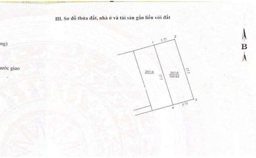 Đất đẹp trung tâm Bồ Đề Long Biên hướng nhìn ra hồ diện tích 100m mặt tiền: 6m 20 tỷ