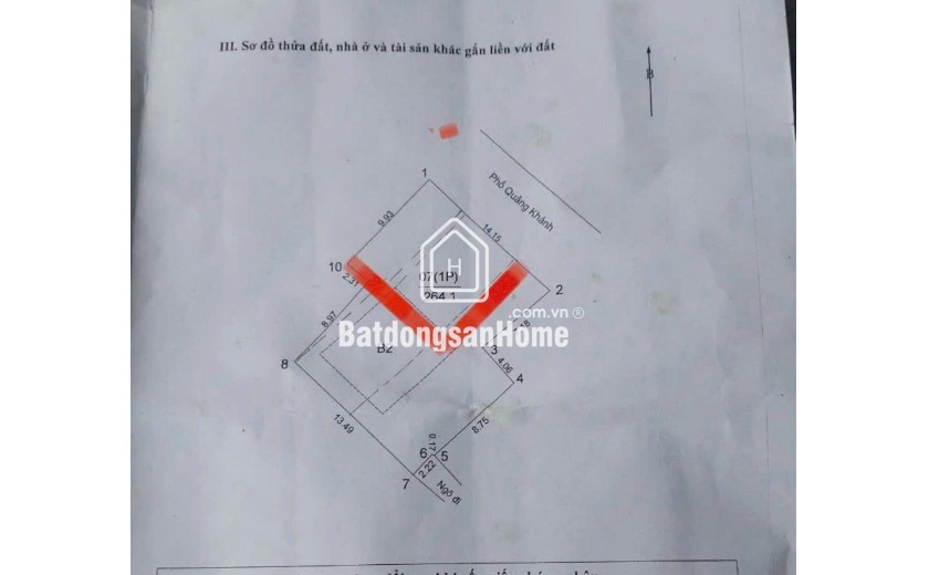 CƠ HỘI ĐẦU TƯ – ĐẤT MẶT PHỐ QUẢNG KHÁNH – VIEW HỒ TÂY
 • Diện tích: 100m², mặt tiền 10m
 •