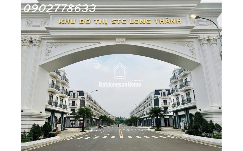 6.4 tỷ Căn Shophouse nhà phố mặt tiền đường 24m trục chính dự án STC Long Thành. Cách sân bay 4km