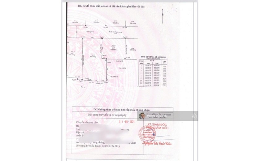 Bán lô đất Nơ Trang Long Quận Bình Thạnh xây 3 lầu ST. 8x18 nở hậu 10m công nhận 160m 115tr/m2