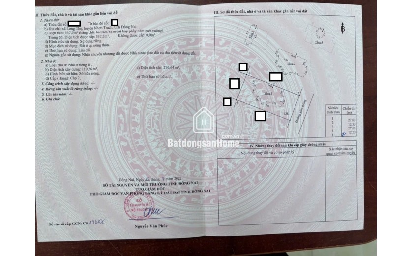 Bán Căn Biệt Thự Vườn Dành Cho Chuyên Gia tại Hud Nhơn Trạch Đồng Nai