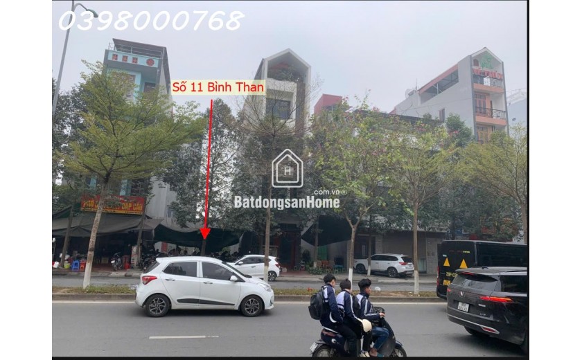 Bán Lô đất mặt tiền Số 11 Đường Bình Than, P. Võ Cường , TP. Bắc Ninh, giá đầu tư