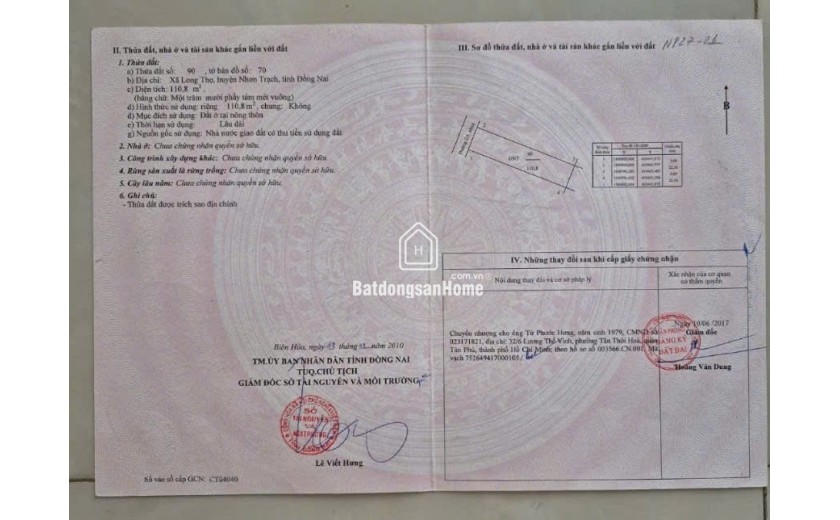 Cần bán cặp nền dự án xây dựng Hà Nội Nhơn Trạch Đồng Nai