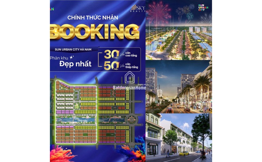 Vốn từ 1.5 tỷ sở hữu liền kề VIP view vườn hoa, cơ hội x2 dòng tiền tại Sun Hà Nam, ls 0%/24 tháng