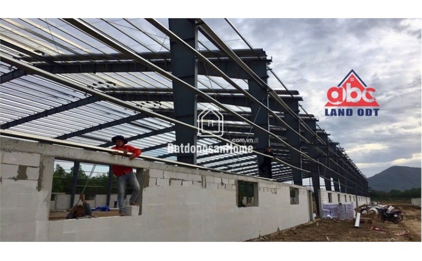 xưởng sản xuất với diện tích cho thuê linh hoạt, kết cấu kiên cố hiện đại, bàn giao liền