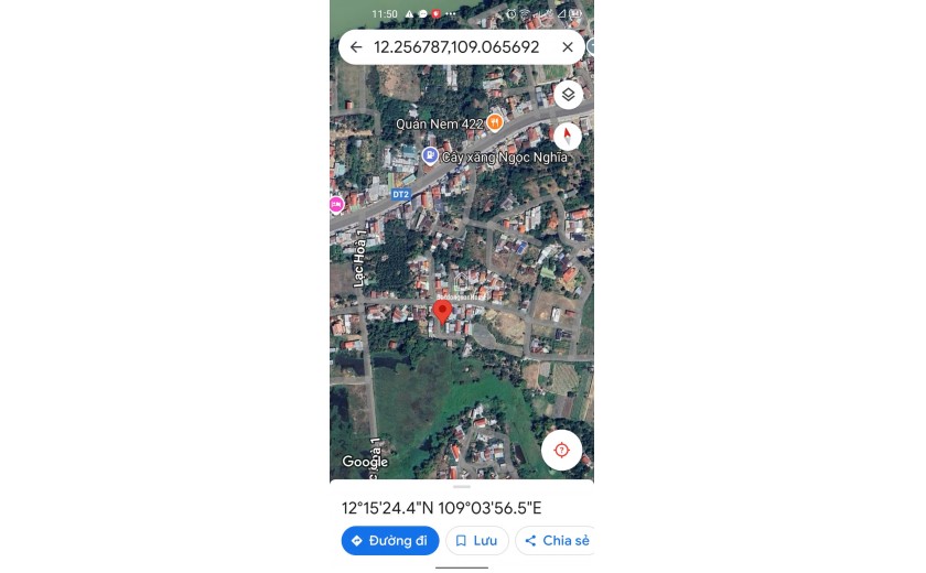 CHÍNH CHỦ CẦN BÁN GẤP LÔ ĐẤT 2 MẶT TIỀN tại Đường Vườn Thành, Xã Diên Lạc, Diên Khánh, Khánh Hòa