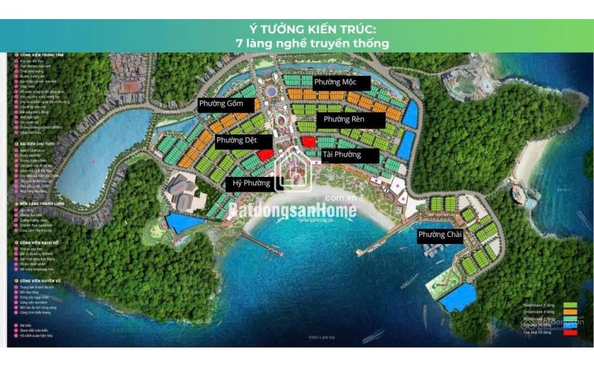 Dự án XANH IS LAND vịnh trung tâm Cát Bà do Sun Group làm chủ đầu tư .