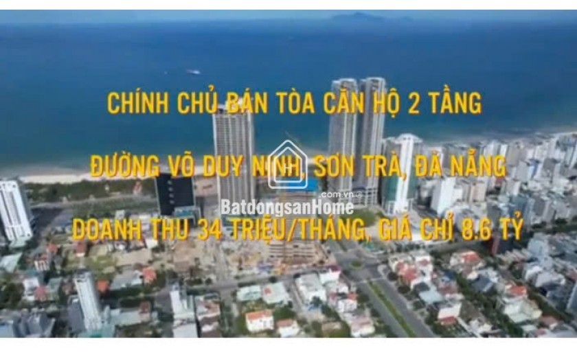 CHÍNH CHỦ CẦN BÁN NHANH TÒA CĂN HỘ 2 TẦNG ĐƯỜNG VÕ DUY NINH - QUẬN SƠN TRÀ - ĐÀ NẴNG