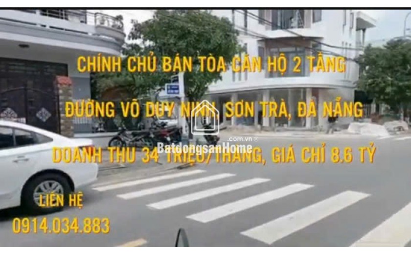 CẦN BÁN TÒA CĂN HỘ 2 TẦNG ĐƯỜNG VÕ DUY NINH - SƠN TRÀ - ĐÀ NẴNG