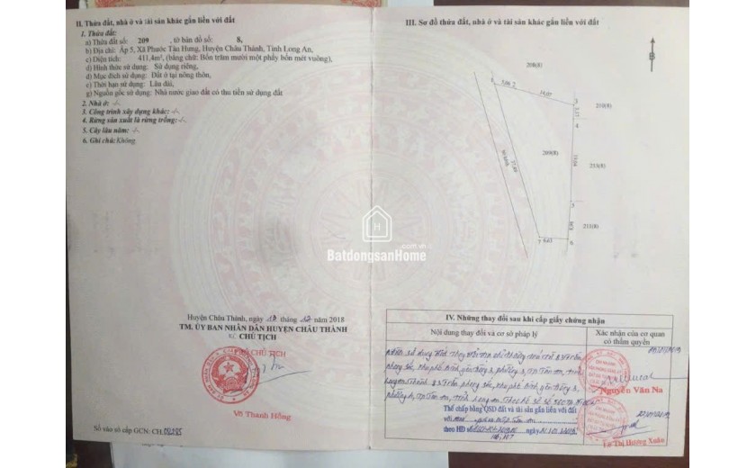 Chính Chủ Bán Lô Đất Full Thổ Cư Tại Xã Phước Tân Hưng, Huyện Châu Thành, Tỉnh Long An.