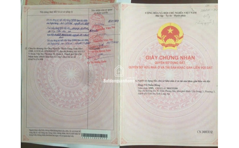 Chính Chủ Bán Lô Đất Full Thổ Cư Tại Xã Phước Tân Hưng, Huyện Châu Thành, Tỉnh Long An.