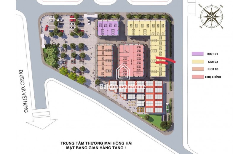 Shop House 4 tầng, 2 trước mặt trên dự án công trình Hồng Hải, Đại Đồng, Văn Lâm, giá bán 1ty7x