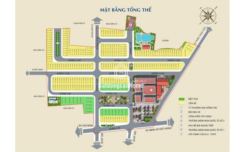 Shop House 4 tầng, 2 trước mặt trên dự án công trình Hồng Hải, Đại Đồng, Văn Lâm, giá bán 1ty7x