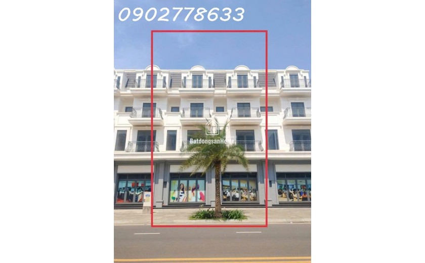 6.4 tỷ Căn Shophouse nhà phố mặt tiền đường 24m trục chính dự án STC Long Thành. Cách sân bay 4km
