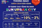 Chính Thức Ra Hàng Tại Dự Án Sun Urban City Hà Nam - Dòng Sông Ánh Sáng - Công Viên Sun Word...
♥️Nay anh em văn phòng Hà Nam vẫn tiếp khách hàng quan tâm và đặt hàng căn hộ. Xin gửi tới Anh Chị lời cảm ơn chân thành vì đã lựa chọn sản phẩm bên em tư vấn.