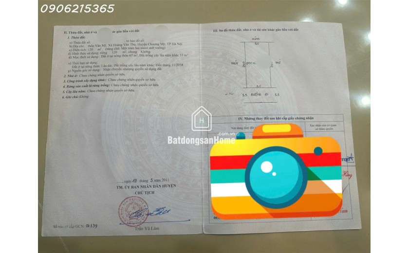 CC gửi bán 120m2 khu tái định cư Hoàng Văn Thụ, 1.x tỷ, ô tô vào