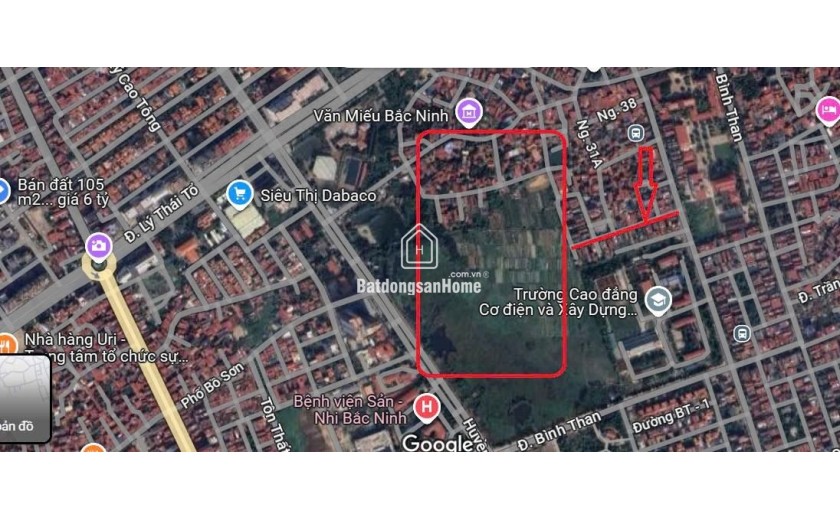 Bán đất sát công viên văn miếu Bắc Ninh