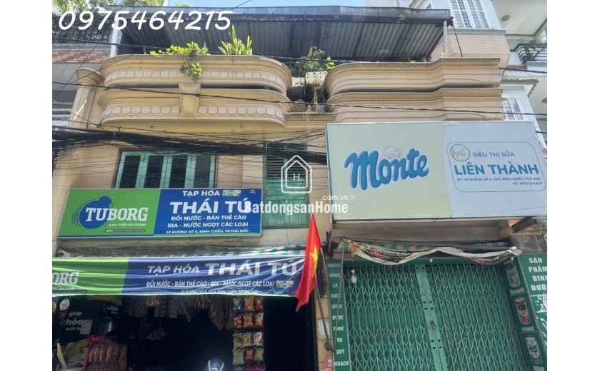 Bán đất tặng nhà mặt tiền Đường số 6 (Lê Thị Hoa), Bình Chiểu, Thủ Đức – Gần chợ Khiết Tâm