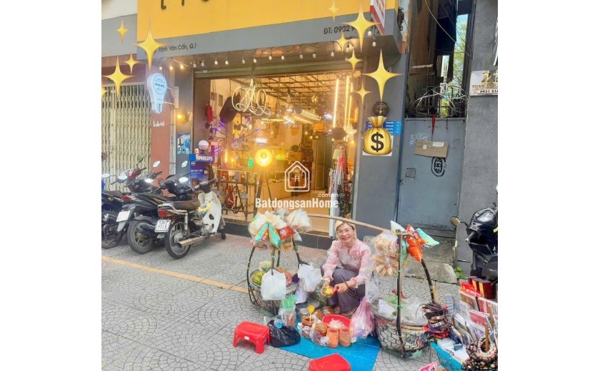 BÁN NHÀ MẶT TIỀN KINH DOANH ĐƯỜNG TRỊNH VĂN CẤN, QUẬN 1 - NGANG LỚN ĐẸP 5M * 16M