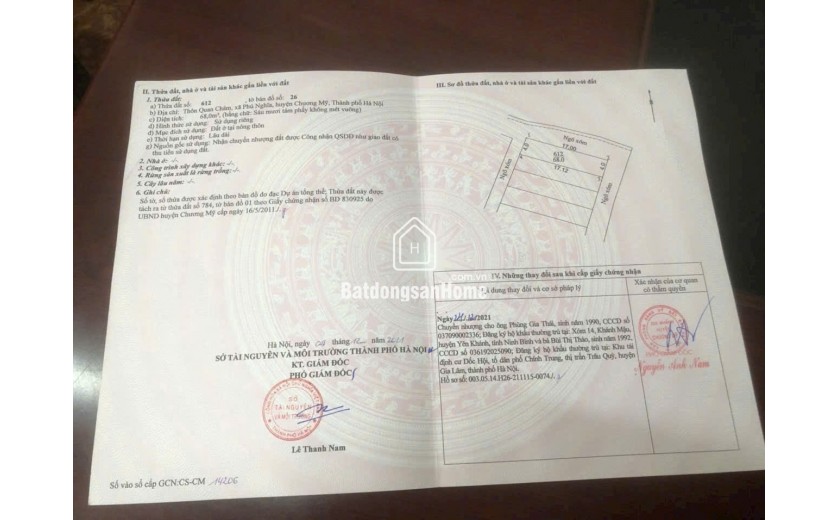 68m 3 mặt tiền đường thông oto 7 chỗ đỗ cửa