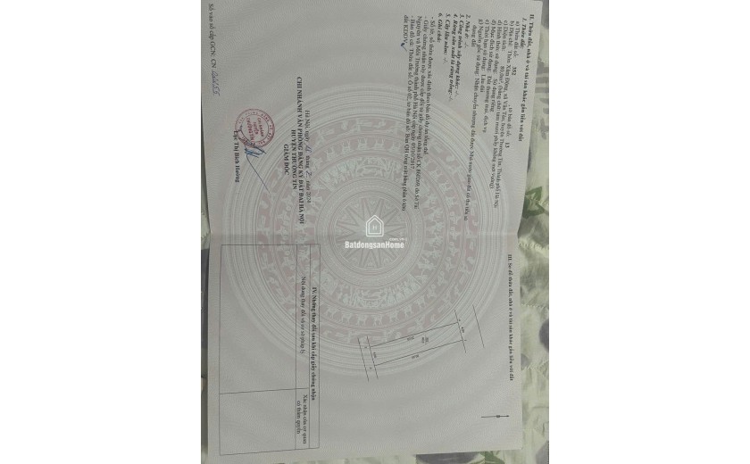 Bán đất Vân Tảo, Thường Tín, Hà Nội, giá cực chất 6 tỷ, 80 m2, hàng hiếm