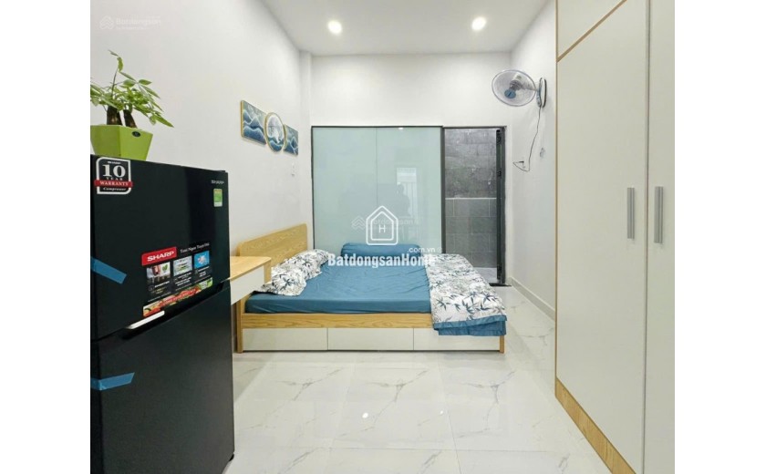 Siêu tốt hiện nay CHDV Nơ Trang Long, DT 88.7m2 + 5 tầng thiết kế 10 phòng, thu nhập ổn định