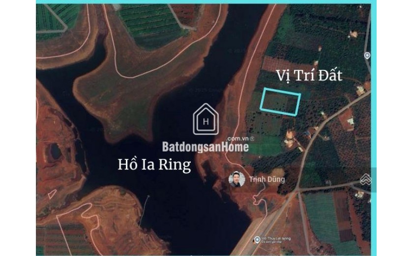 GĐ định cư nước ngoài muốn bán lô view hồ Ia Ring, Chư Sê, Gia Lai. Diện tích 7097m2, MT 43m