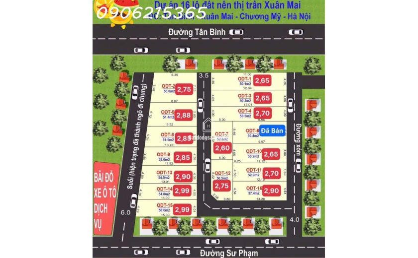 Mở Bán 16 Lô Đất Siêu Hót Tại Tân Bình Xuân Mai