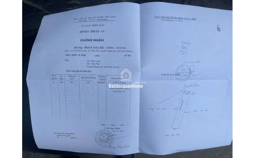 Chủ bán lô đất biệt thự đường xe tải vĩnh phú 40